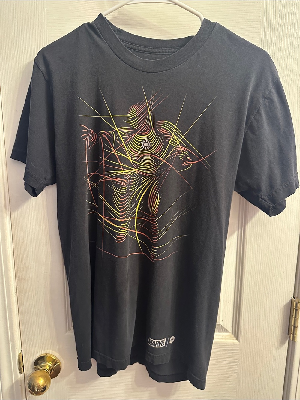 Onnit | Marvel Men’s Black Short‑Sleeve Iron Man Graphic Tee
